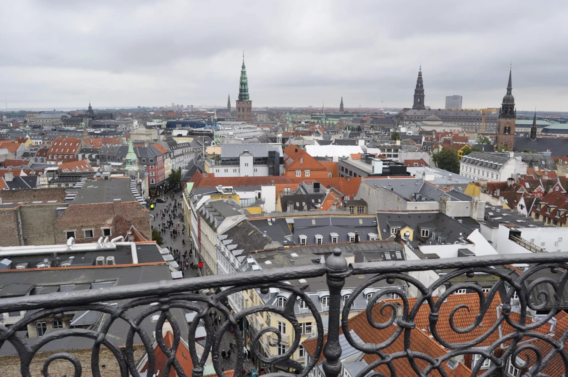 Aerial view of Copengahen, Denmark